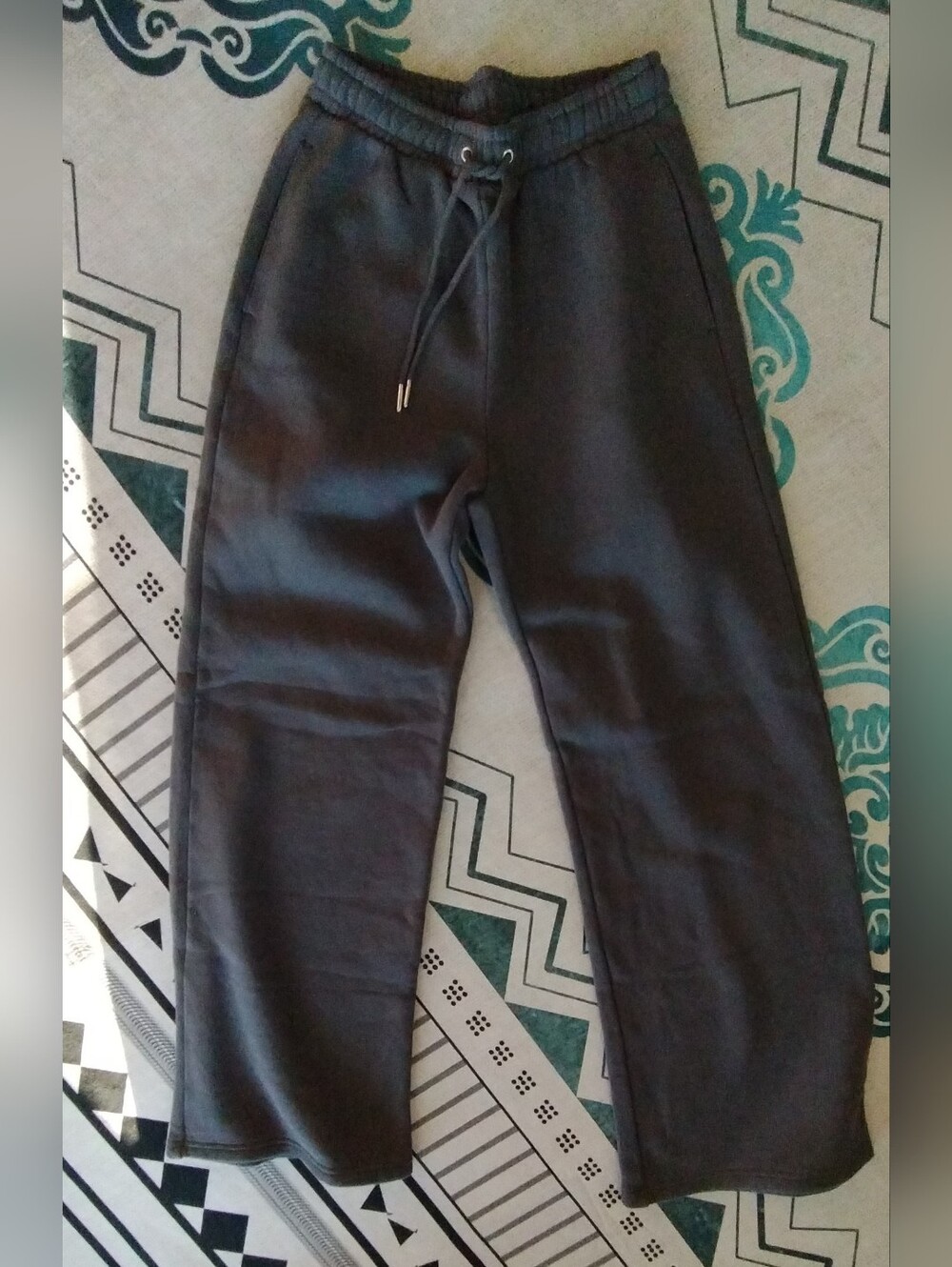 NWT!  Abercrombie And Fitch Small Grey Wide Leg Sweatpants